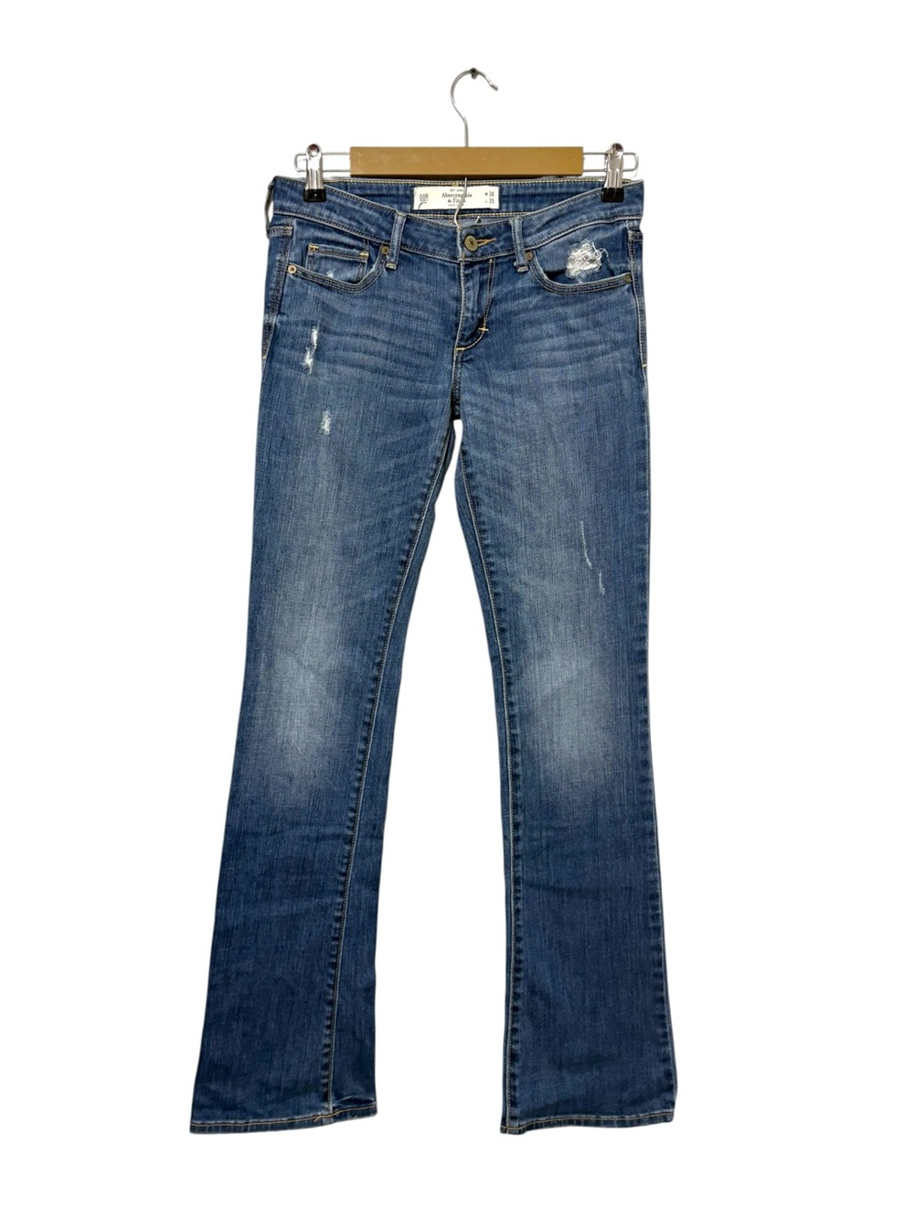 Vintage Abercrombie & Fitch Size 24 The A&F Boot Jeans Y2K Preppy Denim